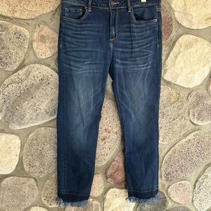 Dark Blue Straight Leg Women's Jeans